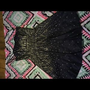 Navy blue prom dress